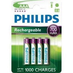 Philips AAA элементы, 4шт цена и информация | Батерейки | 220.lv