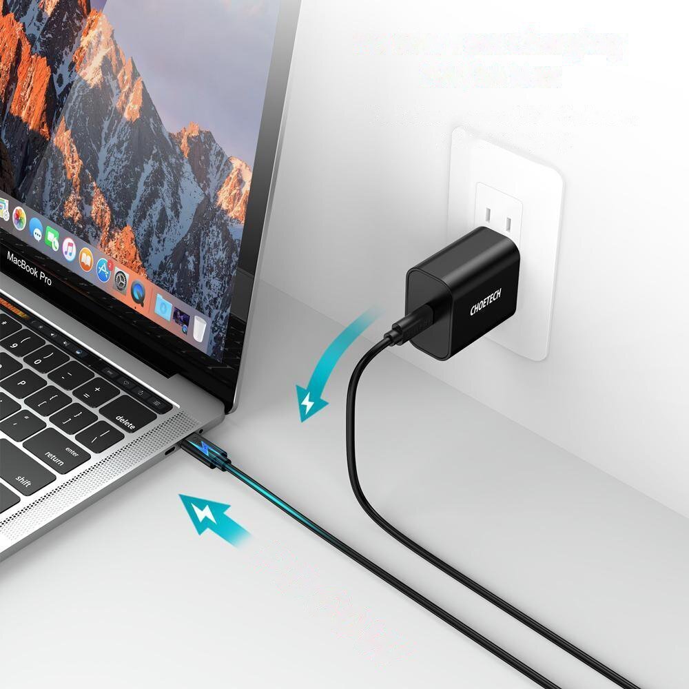 Choetech USB Type C - USB Type C, 3 m cena un informācija | Savienotājkabeļi | 220.lv