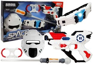 Rotaļu kosmosa ierocis ar piederumiem Space Weapon, balts cena un informācija | Rotaļlietas zēniem | 220.lv