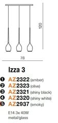Azzardo piekaramā lampa Izza 3 AZ2323 cena un informācija | Piekaramās lampas | 220.lv