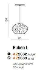 Azzardo подвесной светильник Ruben L AZ2383 цена и информация | Настенный/подвесной светильник Eye Spot 11 BL, чёрный | 220.lv