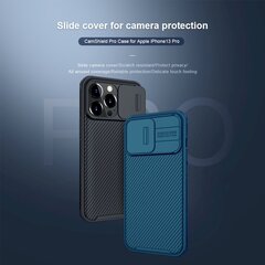 Nillkin CamShield Pro Case Durable Cover with camera protection shield, piemērots iPhone 13 Pro, zaļš cena un informācija | Telefonu vāciņi, maciņi | 220.lv