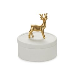 Porcelāna trauks ar vāku Deer 10 cm cena un informācija | Interjera priekšmeti | 220.lv