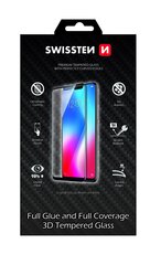 Swissten Ultra Durable Full Face Tempered Glass Aizsargstikls Apple iPhone 13 Pro Max Melns cena un informācija | Ekrāna aizsargstikli | 220.lv