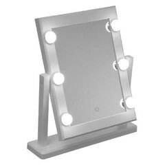 LED kosmētikas spogulis Hollywood 37x40 cm cena un informācija | Vannas istabas aksesuāri | 220.lv