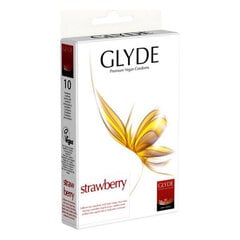 Презервативы Glyde Клубника 18 cm (10 uds) цена и информация | Аксессуары для душа, смесителей | 220.lv