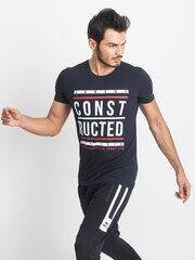 Vīriešu tumši zils TOMMY LIFE T-krekls. Navy blue S цена и информация | Мужские футболки | 220.lv