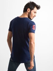 Vīriešu tumši zils t-krekls Navy blue S цена и информация | Мужские футболки | 220.lv