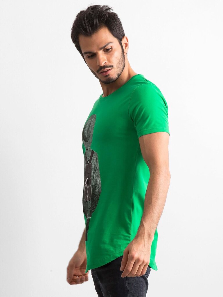 Vīriešu zaļš krekls ar apdruku Green S cena un informācija | Vīriešu T-krekli | 220.lv
