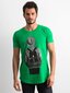 Vīriešu zaļš krekls ar apdruku Green S cena un informācija | Vīriešu T-krekli | 220.lv