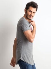 Vīriešu kokvilnas t-krekls ar uzrakstu pelēks. Grey S cena un informācija | Vīriešu T-krekli | 220.lv