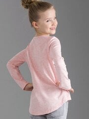 Блузка светло-розового цвета для девочки с пайетками и принтом. цена и информация | Рубашки для девочек | 220.lv