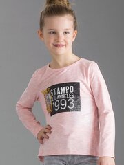Блузка светло-розового цвета для девочки с пайетками и принтом. цена и информация | Рубашки для девочек | 220.lv