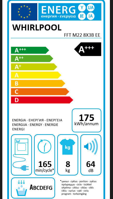 Whirlpool FFTM228X3B cena un informācija | Veļas žāvētāji | 220.lv