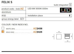 Azzardo sienas lampa Felix S AZ2456 цена и информация | Настенные светильники | 220.lv