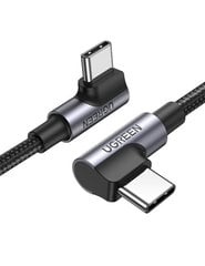 Ugreen elbow USB Typ C - USB Typ C cable Quick Charge Power Delivery 100 W 5 A 1 m black (US335 70696) цена и информация | Кабели для телефонов | 220.lv