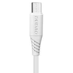 USB кабель для быстрой зарядки и передачи данных Dudao USB/micro 5А, 2 м, белый цена и информация | Кабели для телефонов | 220.lv