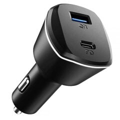 Зарядное устройство SPIGEN PC1800 POWERARC 2-PORT CAR CHARGER PD30W / QC.3.0, черное цена и информация | Зарядные устройства для телефонов | 220.lv