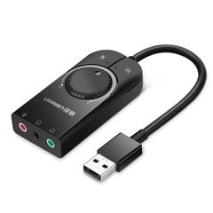 Ugreen USB аудио адаптер цена и информация | Адаптеры и USB разветвители | 220.lv