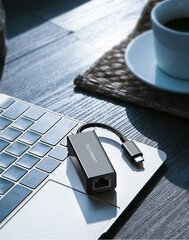 Интернет-адаптер Ugreen USB Type C 1000 Мбит/с цена и информация | Адаптеры и USB разветвители | 220.lv