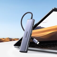 Ugreen USB Type C - 4x USB 3.2 адаптер цена и информация | Адаптеры и USB разветвители | 220.lv