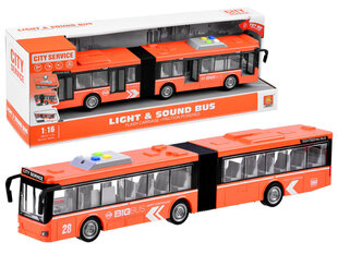 Pilsētas autobuss, 44 cm garš, oranžs cena un informācija | Rotaļlietas zēniem | 220.lv