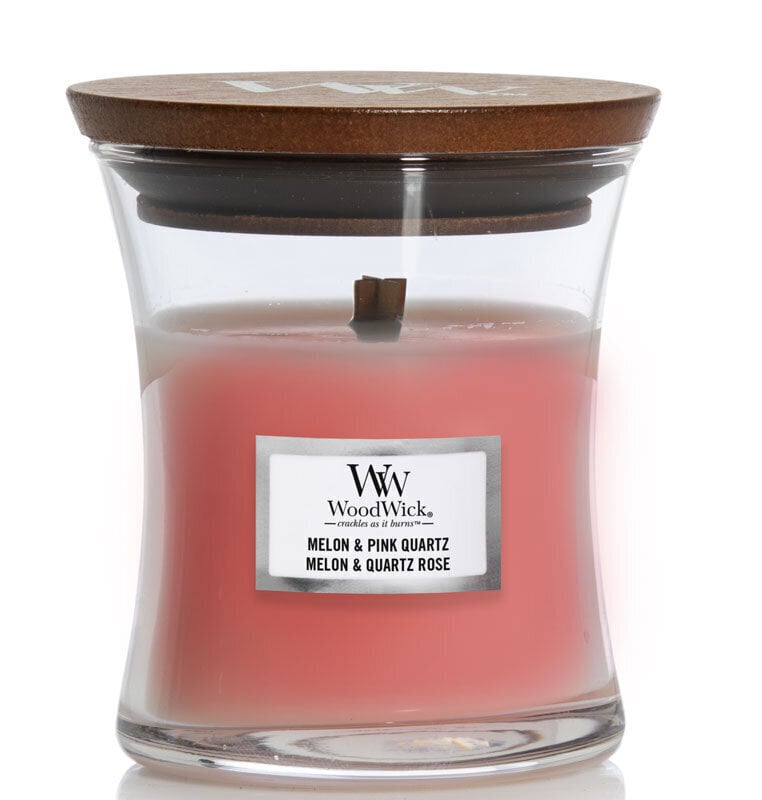 Aromātiskā svece WoodWick Melon & Pink Quartz, 85 g цена и информация | Sveces un svečturi | 220.lv