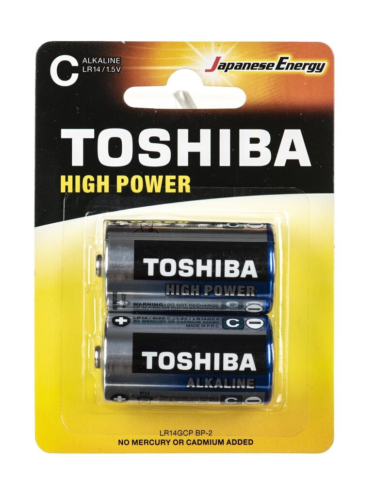 Toshiba baterijas, 2 gab. cena un informācija | Baterijas | 220.lv