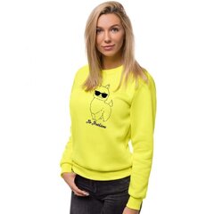 Dzeltens sieviešu džemperis ar kapuci "No ProLama" JS/W01-45599-XXL cena un informācija | Jakas sievietēm | 220.lv