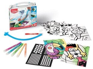 MAPED Creativ pūšamie flomāsteri "Blowpen Art"+trafaretes 5+ cena un informācija | Modelēšanas un zīmēšanas piederumi | 220.lv