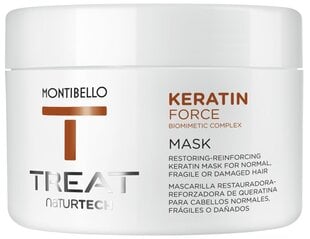 Montibello TREAT NaturTech Keratin Force atjaunojoša matu maska (200ml) cena un informācija | Matu kondicionieri, balzāmi | 220.lv