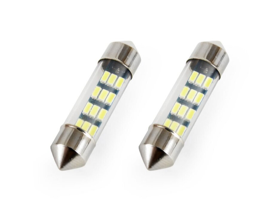 LED STANDARD Festoon C5W 12xSMD 3014 12V 36mm autospuldzes 2 gab. цена и информация | Auto spuldzes | 220.lv