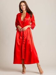 Satīna sarkans nakts komplekts. Red L цена и информация | Женские пижамы, ночнушки | 220.lv