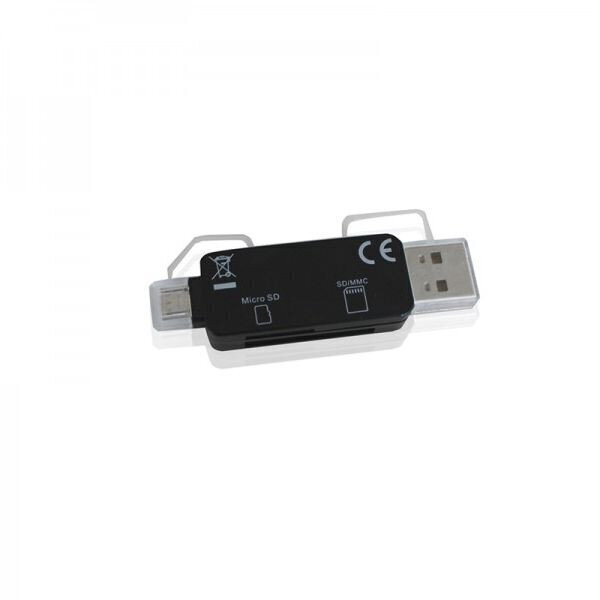 Karšu lasītājs approx! FLTLFL0083 APPC33 Micro SD/SD/MMC Micro USB 480 Mbps 32 GB Melns cena un informācija | Adapteri un USB centrmezgli | 220.lv