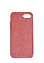 360 aizsardzība- komplekts silikona vāciņš iPhone 7/8 sarkans (raspberry) un aizsargstikls balts cena un informācija | Telefonu vāciņi, maciņi | 220.lv