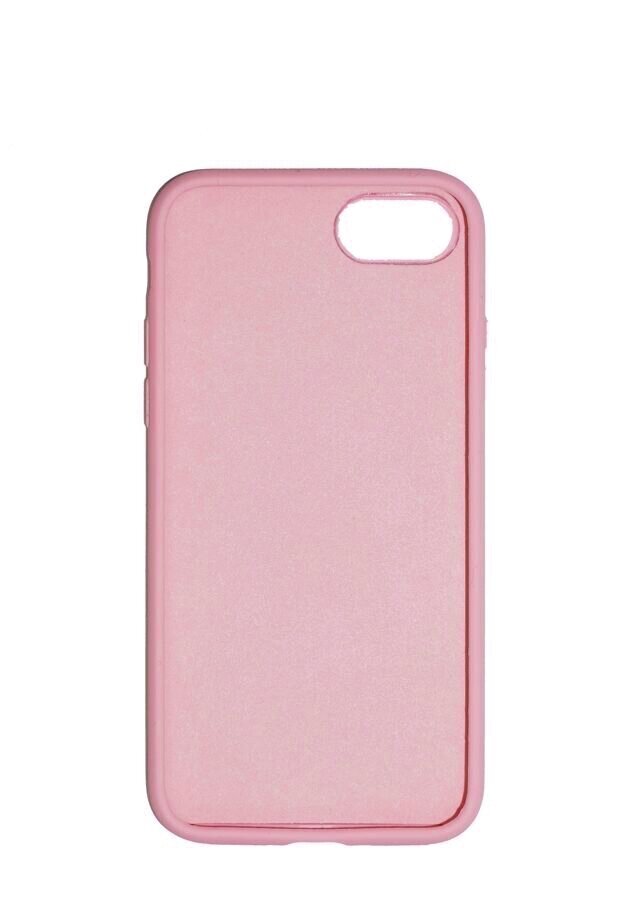 360 aizsardzība- komplekts silikona vāciņš iPhone 7/8 rozā (pink rose) un aizsargstikls balts цена и информация | Ekrāna aizsargstikli | 220.lv