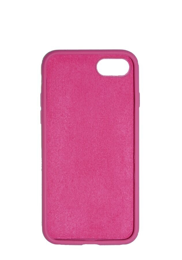 360 aizsardzība- komplekts silikona vāciņš iPhone 7/8 rozā (magenta) un aizsargstikls balts cena un informācija | Ekrāna aizsargstikli | 220.lv