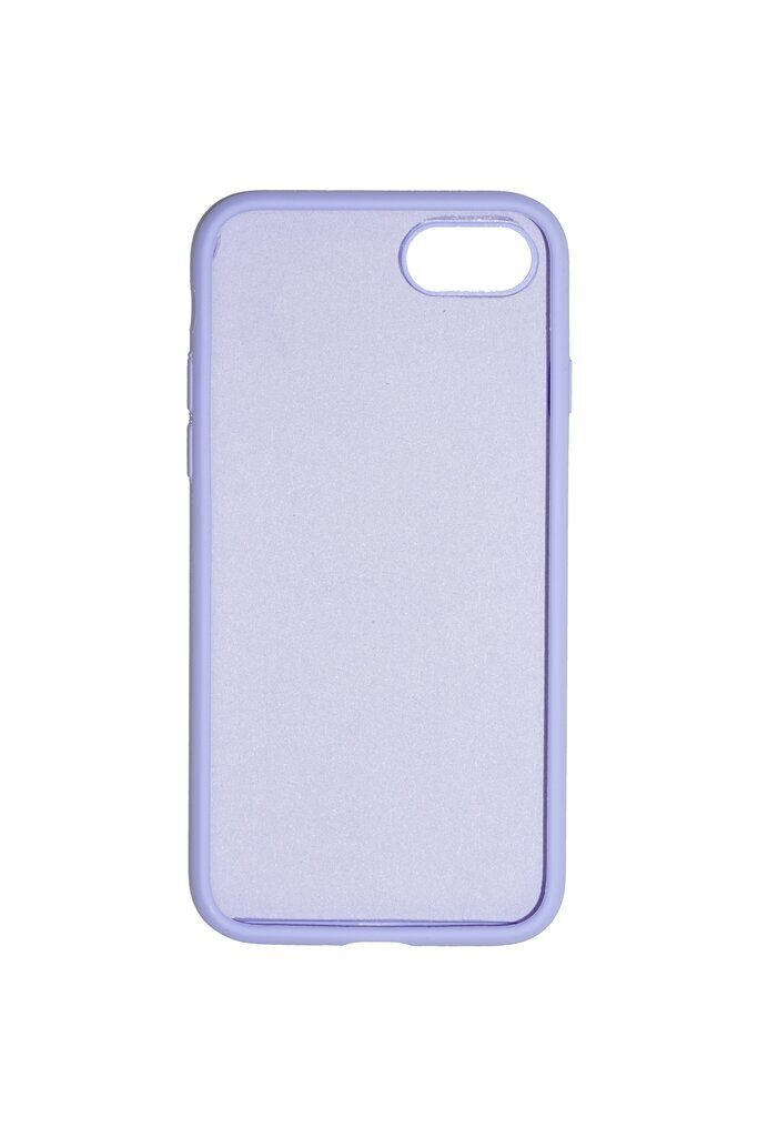 360 aizsardzība- komplekts silikona vāciņš iPhone 7/8 lillā (lavanda) un aizsargstikls balts cena un informācija | Ekrāna aizsargstikli | 220.lv