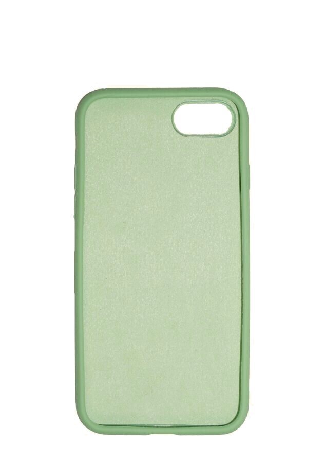 360 aizsardzība- komplekts silikona vāciņš iPhone 7/8 zaļš (green tea) un aizsargstikls balts cena un informācija | Ekrāna aizsargstikli | 220.lv