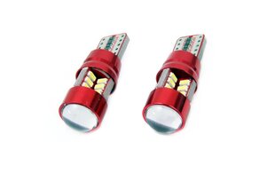 LED CANBUS 27SMD 3014 T10e (W5W) White 12V/24V autospuldzes 2 gab. цена и информация | Автомобильные лампочки | 220.lv