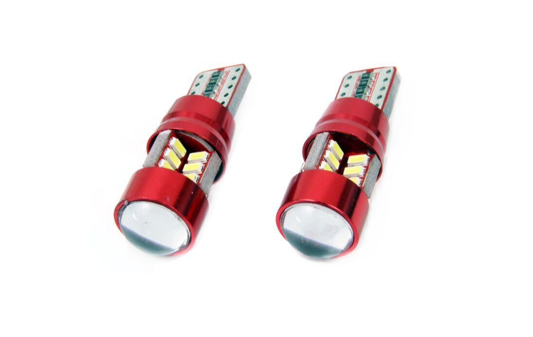 LED CANBUS 27SMD 3014 T10e (W5W) White 12V/24V autospuldzes 2 gab. цена и информация | Auto spuldzes | 220.lv