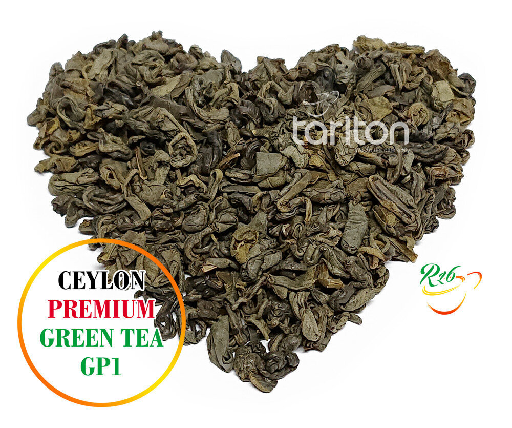 Ceilonas Zaļā beramā lapu tēja GP1 NOBLE PEACOCK elegantā metāla pudelē, Ceylon Premium Green tea GP1, Tarlton, 150 g cena un informācija | Tēja | 220.lv