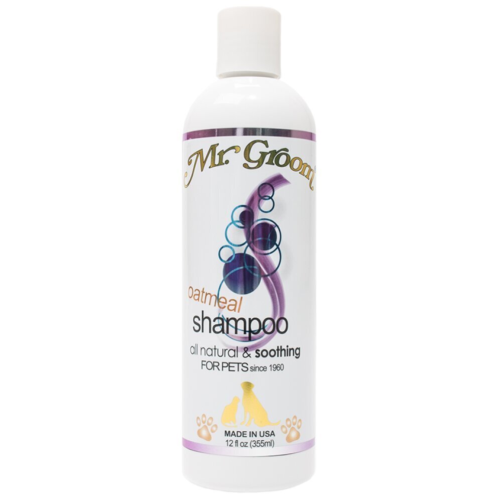 Mr.Groom Oatmeal Shampoo hipoalerģisks auzu šampūns kairinātai ādai, universāls visiem ādas tipiem 355ml цена и информация | Kosmētiskie līdzekļi dzīvniekiem | 220.lv