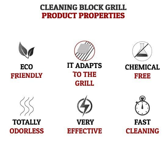 Bloks ar rokturi kvēpu tīrīšanai Cleaning Block Grill, 8 gab. cena un informācija | Tīrīšanas piederumi | 220.lv
