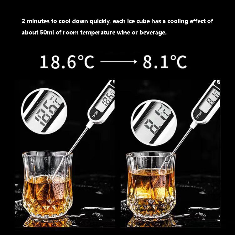 Metāla ledus gabaliņi viskijam, 8 gab. cena un informācija | Virtuves piederumi | 220.lv