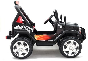 Vienvietīgs elektromobilis Jeep Raptor 4x4, melns cena un informācija | Bērnu elektroauto | 220.lv