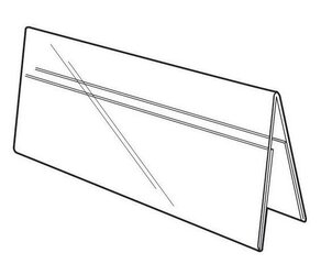 Darbvirsmas vizītkarte 150 / 75x210 mm, A5, abpusēja, caurspīdīga, 0,8 mm (telts) cena un informācija | Kancelejas preces | 220.lv