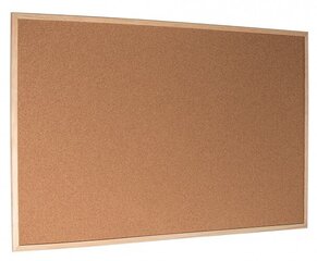 Esselte Pinboard, korķis, standarta koka rāmis 90 x 60 cm cena un informācija | Kancelejas preces | 220.lv