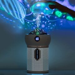 Перезаряжаемый ультразвуковой диффузор запаха - звездный проектор и ночником Vonivi 630 мл, розовый цена и информация | Увлажнители воздуха | 220.lv
