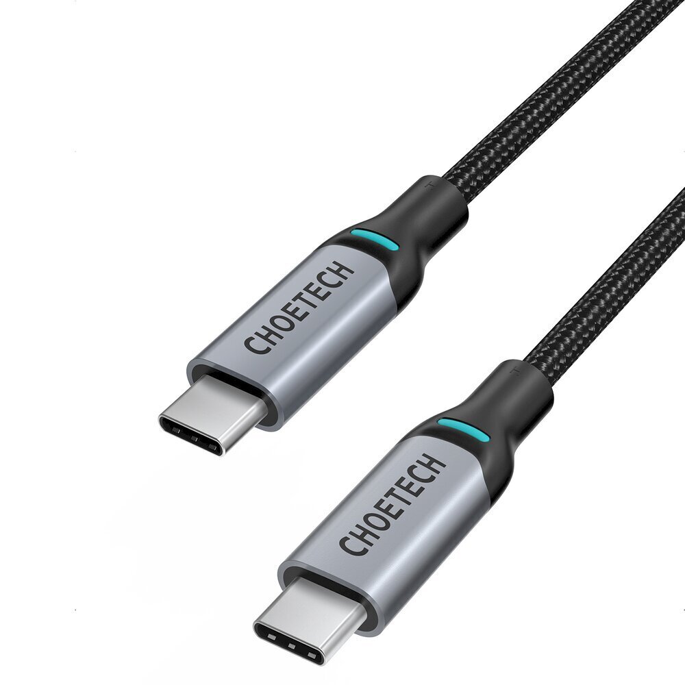 Choetech USB Type C - USB Type C charging data cable Power Delivery 100W 5A 1,8m black (MIX00073) цена и информация | Savienotājkabeļi | 220.lv